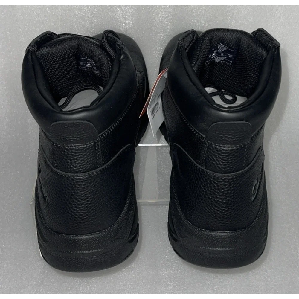 S‎ Sport By Skechers Elton Black Steel Toe Leather Work Boots Men's Size 13 NEW